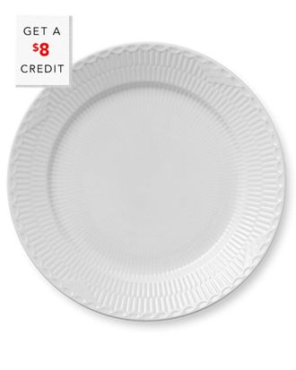 ROYAL COPENHAGEN Fluted Half Lace Dinner Platewith $8 Credit