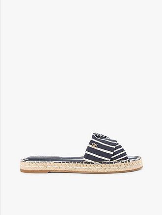 Tommy Hilfiger Mules de lona con monograma TH