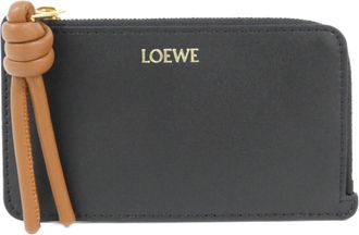 Loewe Black Leather Coin Purse/Coin Case (Pre-Owned)