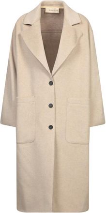 Blanca Vita Elegant Beige Coat Aw 24 - Dames - Mantel - Beige - L - Jassen