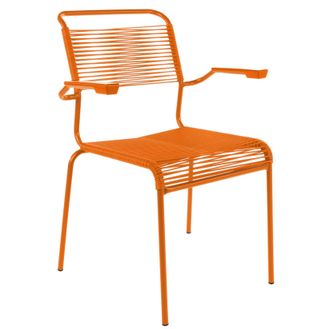 Schubiger M&ouml;bel Spaghetti-Stuhl S&auml;ntis mit Armlehnen