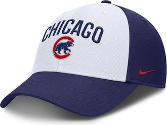 Nike Chicago Cubs Club Nike Mens Dri-FIT MLB Adjustable Hat in White | NB11194REJ-Q6E