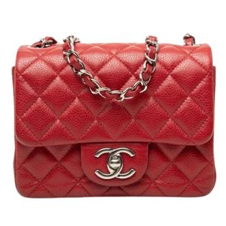 Chanel Pre-owned Crossbody Bag - Dames - Pre-owned - Rood - Maat: ONE Size Leer