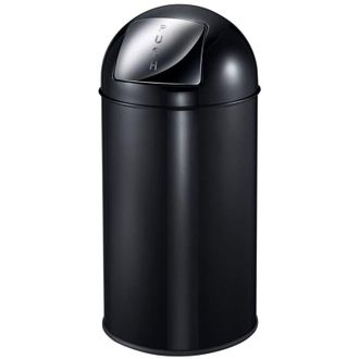 EKO Cubo De Basura Con Tapa A Presi&oacute;n 40 L Negro Eko