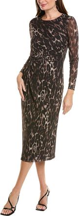 Kenneth Cole Knot Front Modern Midi Dress