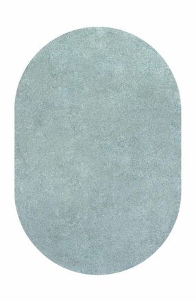 Jonathan Y Designs Haze Solid Low-Pile Oval Area Rug in Sapphire/lagoon at Nordstrom, Size 4Ft 0In X 6Ft 0In