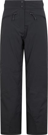 Mountain Warehouse Isola Womens Extreme Ski Pants Multi Pocket Short Winter Snowboard Trouser Black - Size 12 UK