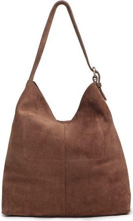 Celtic & Co. Suede Slouchy Shoulder Bag in Cognac at Nordstrom