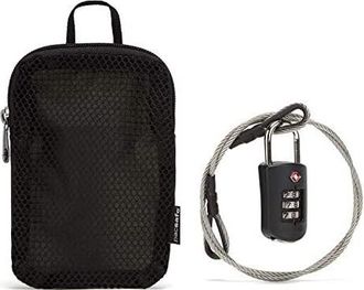 Pacsafe Prosafe 1000 Combination Lock With Steel Cable Black