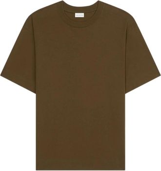 Dries Van Noten Hen T-Shirt - Heren - T-shirts - Bruin - M - Katoen - Tops