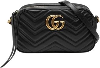 Gucci Pre-owned Cross Body Bags, female, Black, Size: ONE SIZE Pre-owned Quilted Crossbody Bag