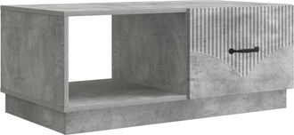 vidaXL Mesa De Caf&eacute; Gris Hormig&oacute;n 90 X 50 X 37 Cm Madera De Ingenier&iacute;a Vidaxl