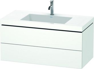 Duravit Duravit - L-cube Meuble Vasque C-bonded Avec Base Murale, 100x48
