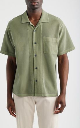 Tommy Bahama Rio Cabana Cotton Camp Shirt in Dusty Sage at Nordstrom, Size Xxx-Large