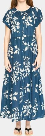 Mirth Vienna Midi Dress In Navy Fig