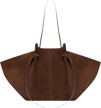Yuzefi Large Mochi - Dames - Shoppers - Bruin - ONE Size - Su&egrave;de - Tassen