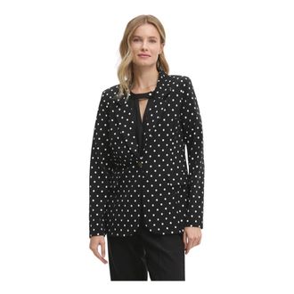 Joseph Ribkoff Jassen, Dames, Zwart, S, Polyester, Polka Dot Boxy Blazer