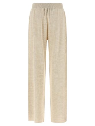 Fabiana Filippi Lam&eacute; Thread Trousers - Cream