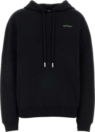 Off-white Arrow Leaves Hoodie - Dames - Hoodies - Zwart - S - Katoen - Hoodies & sweatvesten