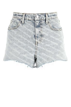 Alexander Wang Alexander Wang Printed Denim Shorts