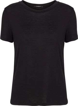 Bruuns Bazaar Zwarte korte mouw T-shirt top - Dames - T-shirts - Zwart - L - Tops