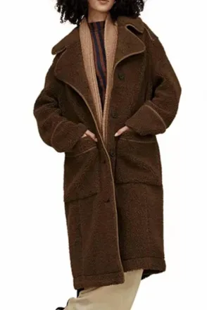 UGG Sema Fluff Coat In Brown