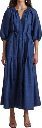 Apiece Apart Mitte Maxi Dress In Blue