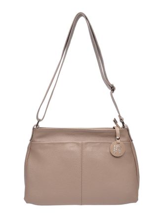 Isabella Rhea Beige Rundleer Tas