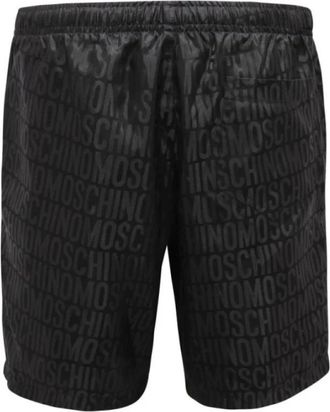 Moschino Swim Short de Bain - Heren - Strandmode - Zwart - M - Polyester - Badmode