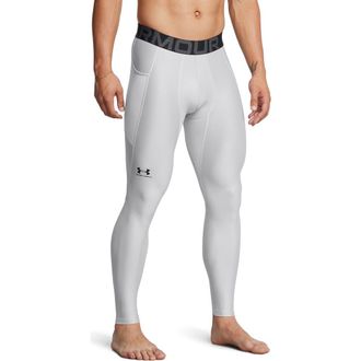 Under Armour HeatGear Leggings in 011 Mod Gray at Nordstrom, Size Xx-Large