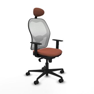 Piqueras y Crespo Silla De Oficina Con Cabecero Jorquera Piqueras Y Crespo 1d036n1 Blanco Marr&oacute;n