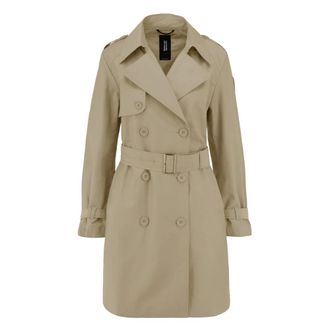 Bomboogie Trench Coats, female, Beige, Size: S Double-Breasted Trench Coat