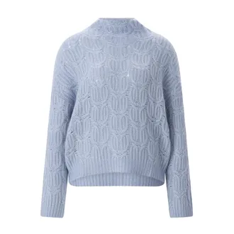 Hemisphere Dames, Truien, Blauw, Maat: S Katoen