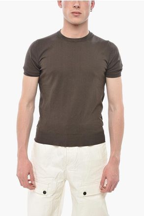 Cruciani Solid-Color Crewneck T-Shirt size 48