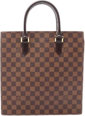 Louis Vuitton Pre-owned Venice PM Damier Ebene Tote Bag - Dames - Vintage Shopper - Bruin - ONE Size - Leer - Vintage