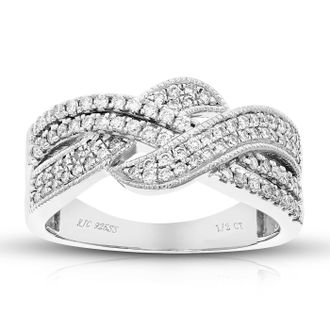 Vir Jewels 1/2 cttw Lab Grown Diamond Ring in Sterling Silver For Women