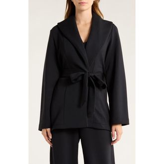 Spanx AirEssentials Luxe Wrap Cardigan in Very Black at Nordstrom Rack, Size Medium