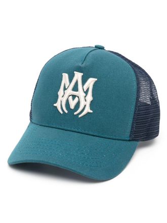 Amiri logo-patch baseball cap - Green