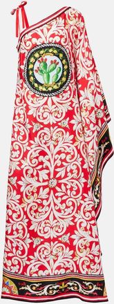 Dolce & Gabbana Caftano Taormina in seta con stampa