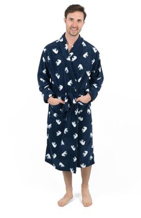 Leveret Mens Fleece Robe in Polar Bear at Nordstrom, Size X-Large