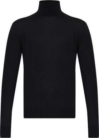 Dolce & Gabbana Cashmere Turtleneck - Heren - Cashmere truien - Blauw - M - Leer - Truien & Vesten