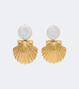 Jennifer Behr Laguna faux pearl drop earrings
