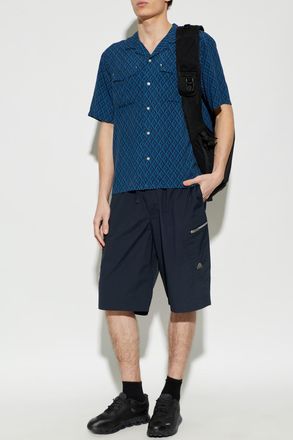 Moose Knuckles Shirt With Monogram, Mens, Blue