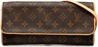 Louis Vuitton Borsa a tracolla Pochette Twin GM con monogramma 2000 - Marrone