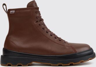 Camper Stivaletti stringati Brutus+ in pelle liscia con finitura idrorepellente
