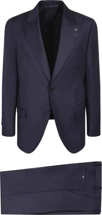 Lardini Cn 400Ae Cn 64416 850 Suit - Heren - Business pakken - Blauw - M - Wol - Kostuums