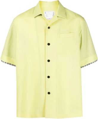 sacai Hombre, Camisas, Amarillo, Talla: S