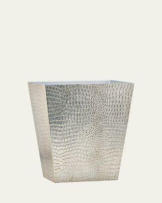 Labrazel Crocodile Silver Wastebasket