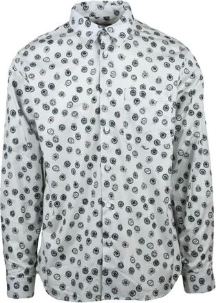 Maison Kitsun&eacute; Casual Shirts - Heren - Casual Overhemden - Veelkleurig - L - Katoen - Overhemden