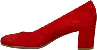 Eric Michael Womens Abby Classic Style Suede Heels In Red